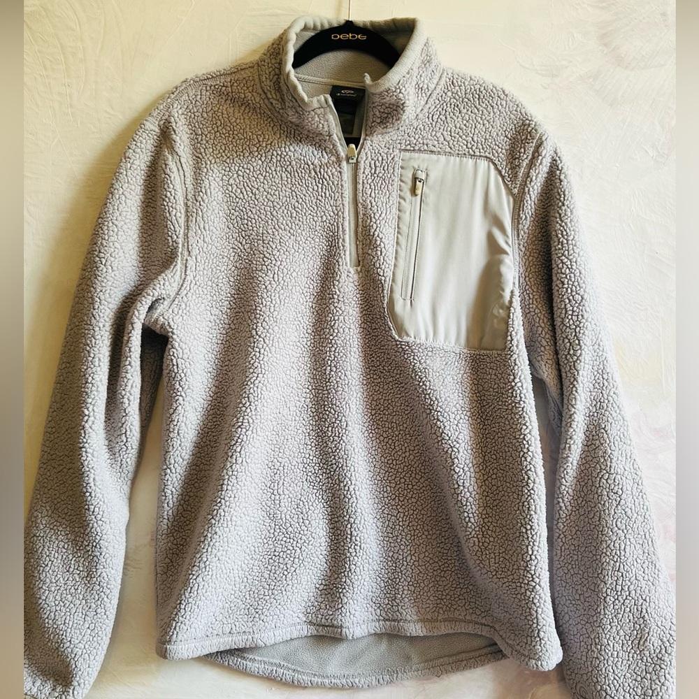 Champion Light Gray Quarter Zip Sweater Pullover
